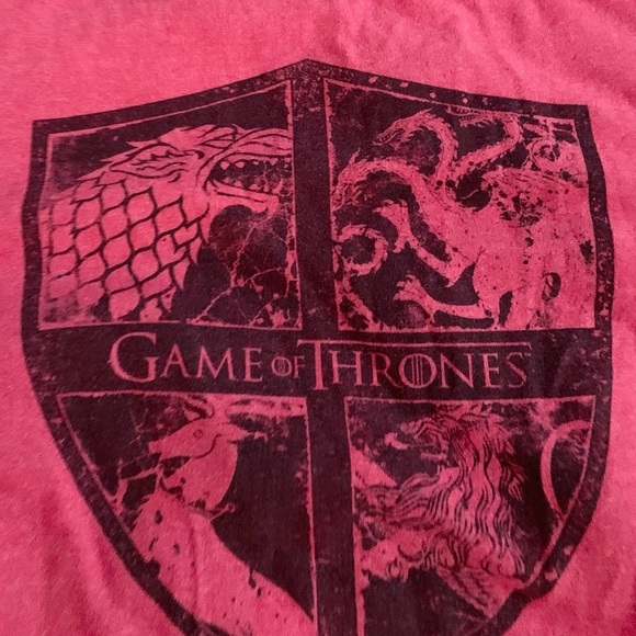 Game of Thrones | Red Tee XL HBO Dragons Red Black Mother of Dragons - Picture 5 of 10